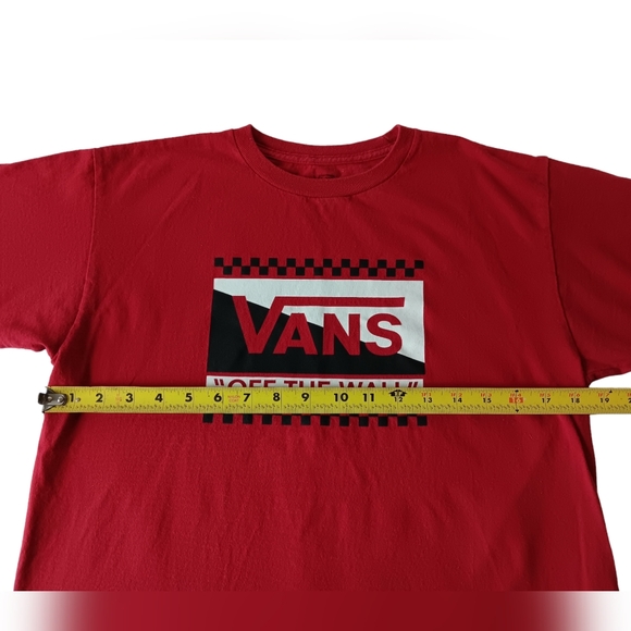 VANS Off The Wall boy's red short-sleeve graphic t-shirt size XL - Picture 6 of 8
